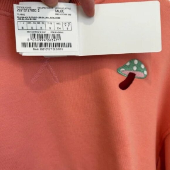 NWT Sportmax Pink Mushroom Sweatshirt Size: Small Spring/Summer - Picture 5 of 8
